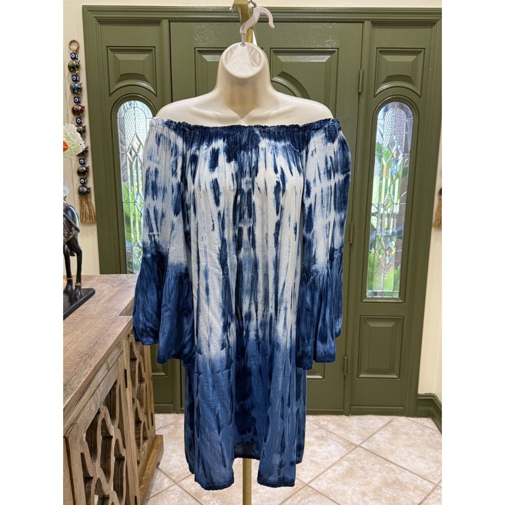 Bohemian Chic Tie-Dye Shirt Dress – Women's Size Large